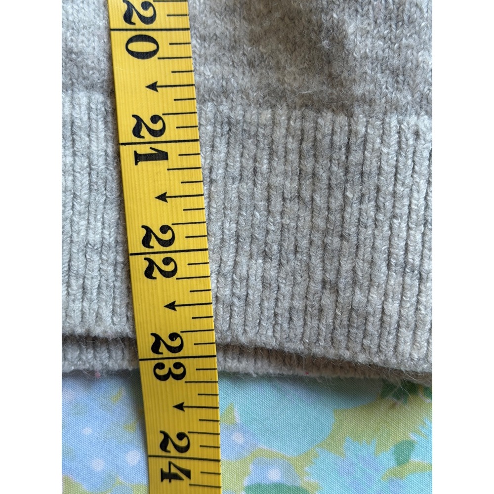 CeCe | Heart Print Raglan Sweater Medium Gray Valentine's Crewneck Pullover - Picture 8 of 11